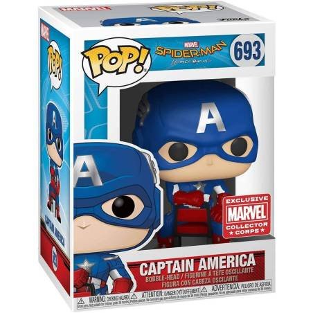 Funko Pop Spiderman Captain America 693 Marvel Exclusive
