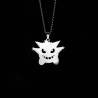 Collar Colgante de Metal Pokemon Gengar Minimalista Japon Plateado