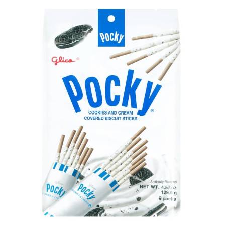Glico Pocky Cookies And Cream Tamaño Familiar 9pack Japones