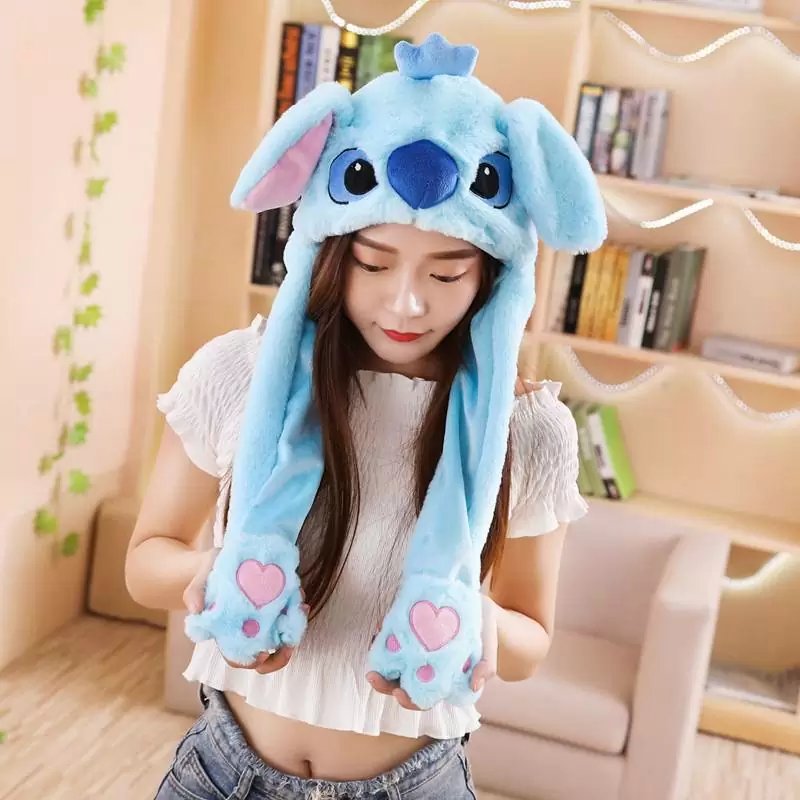 Gorro Orejas Moviles Dibujos Animados Niños Adultos Stitch Gorro Orejas Moviles Dibujos Animados Niños Adultos Stitch