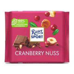 Ritter Sport Cranberry Nuts 100 gr Cacao Sostenible IMPORTADO