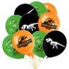 Juego 12 Globos Látex Jurassic Dinosaurio Mamasaurus Fiesta Modelo 1