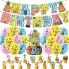 Set 24 Globos Látex Bob Esponja y Decoración Modelo 2