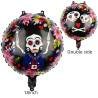 2 Globos Látex Dia Muertos Catrina Fiesta Regalos Decoración