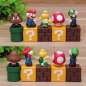 5 Figuras Super Mario Luigi Koopa Hongo PVC