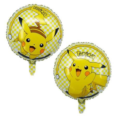 2 Globos Látex Pokemon Pikachu Fiesta Regalos Decoración