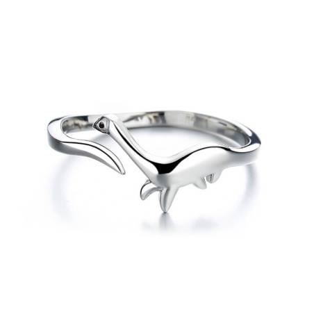 Anillos Dinosaurio Cuello Largo Mujer Joyería Ajustable Abierto Regalo