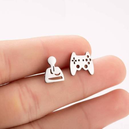 Aretes Pendientes Gamer Control Mujer Elegante Moda Fiesta Regalo