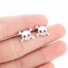 Aretes Pendientes Halloween Calavera Mujer Elegante Moda Fiesta Regalo