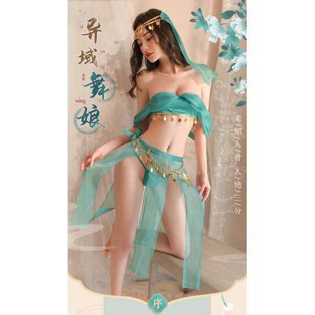 Disfraz Hanfu Mujer Baile Antiguo Princesa de hadas, Cosplay de gasa