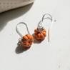 Aretes Pendientes Calabaza Otoño Hecho a Mano Mujer Elegante Moda Fiesta Regalo