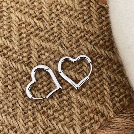 Aretes Aleación Cobre Corazón Amor Diseño Joyería Gótica