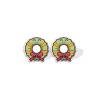 Aretes Pendientes Corona Navideña Navidad Acrílicos Resina Epoxi Hombre Mujer Joyería