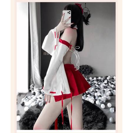Disfraz Sujetador Sexy Japonés Cosplay Kimono Bruja Estudiante