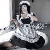 Disfraz Anime Japonés Alta Calidad Mujer Traje Dama Honor Blanco y Negro