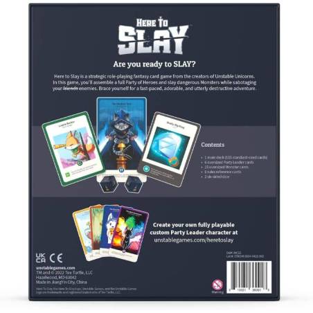 Here to Slay | Impreso Genérico | Juego de 2 a 6 Jugadores | Juego de Cartas