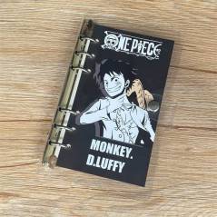 Libreta Cuaderno Carpeta Anime One Piece Luffy Cuadrícula Horizontal A6