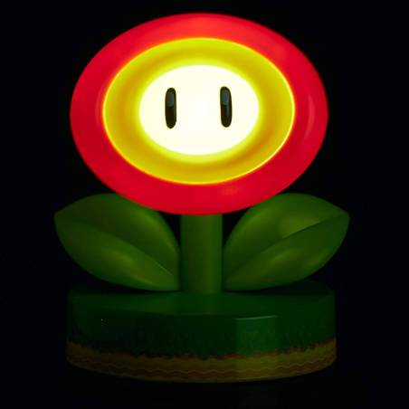 Paladone Super Mario Fire Flower 3D Nintendo Coleccionable Lampara Noche