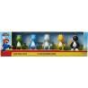 Super Mario Yoshi Verde, Azul, Blanco, Amarillo y Negro Mini Figura