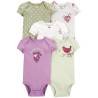 Carters Set 5 Piezas Pañalero Mamelucos Bebe Frutas Uva