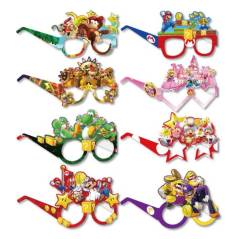 8 Gafas Lentes Super Mario Yoshi Disfraz Fiesta Decoración Adornos