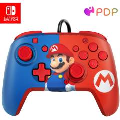 PDP Gaming Faceoff Deluxe Alámbrico Switch Pro Controller Nintendo Mario