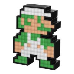 Lampara Mario Bros Nintendo 8-Bit Luigi Green Con Luz Colección PDP 010