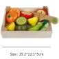 Juguete Simulación Cocina Bebe Educativo Madera Cortar Frutas Verduras