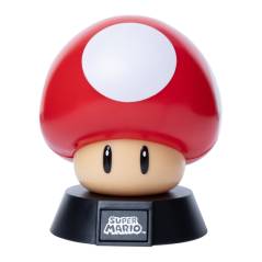 Paladone Super Mario Hongo Power Up 3D Nintendo Coleccionable Lampara Noche
