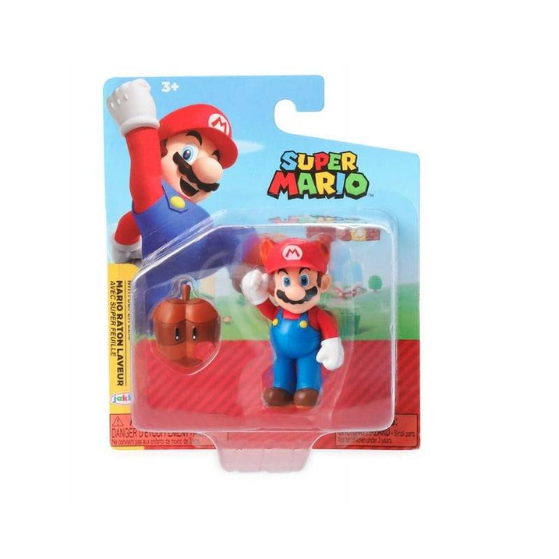 Figura Super Mario Acción Mapache Hoja Accesorios Colección Regalo