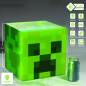 Mininevera Minecraft Green Creeper Cabeza 9 Latas Puerta Iluminación