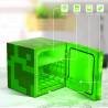 Mininevera Minecraft Green Creeper Cabeza 9 Latas Puerta Iluminación
