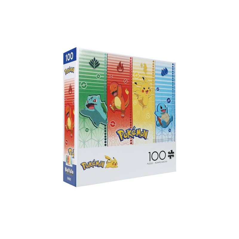 Rompecabezas Pokemon 100 Piezas Puzzle Kanto Iniciales Original