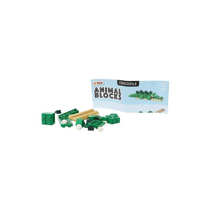 Bloques Figuras Animal Cocodrilo Blocks Set Construcción Regalo