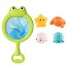 Juguete Baño Animales Bebé Luz LED Flotador Goma Suave Ranas Luminosas Regalo