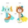 Sonajeros Animal Peluche Suave Bebé Agarre Mano Agitador Sensoriales Regalo