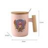 Taza Café Anime One Piece Luffy Zoro Sanji Chopper Temperatura Constante Cuchara Regalo