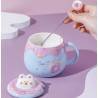 Taza 3D Animal Gatito Dona Dulce Kawaii Desayuno Oficina 430ml