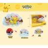 Figura Colección Anime Pokemon Pokeball Paisaje Pikachu Parado Set Regalo