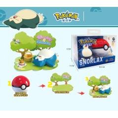 Figura Colección Anime Pokemon Pokeball Paisaje Snorlax Diorama Set Regalo Figura Colección Anime Pokemon Pokeball Paisaje Snorlax Diorama Set Regalo