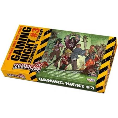 Zombicide Gaming Night 3 Zombie Trap Inglés Cool Mini or Not Juego 1 a 6 Jugadores