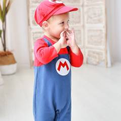 Mameluco Pijama Super Mario Bros Bebé Kawaii Disfraz
