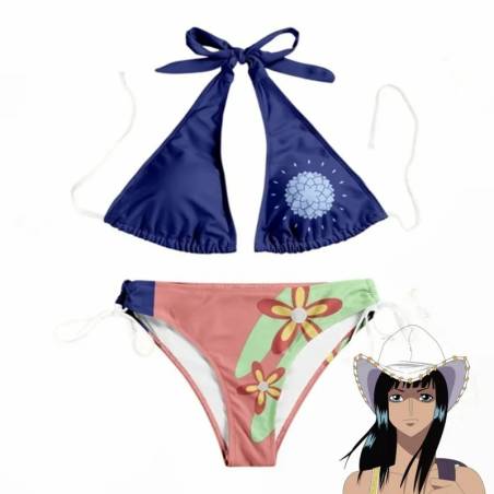 Traje Baño Anime Miss Allsunday Robin One Piece Mujer Bikini Cosplay Primavera Verano