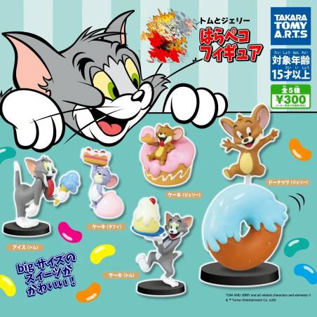 5 Figuras Colección T-ARTS Tom and Jerry Pastel Regalo