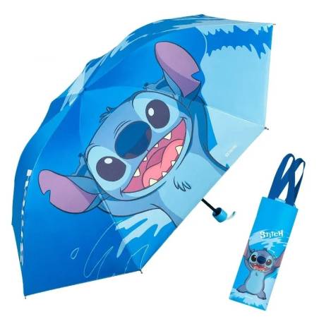 Paraguas Disney Stitch Pelicula Hombre y Mujer Sombrilla Resistente Lluvia Rayos UV
