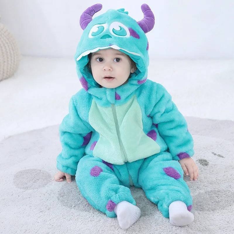 Mameluco Pijama Mono Monster Inc Sully Bebé Kawaii Disfraz