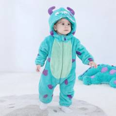 Mameluco Pijama Mono Monster Inc Sully Bebé Kawaii Disfraz