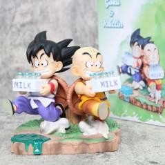 Figura Anime Dragon Ball Goku Krilin Leche Colección Regalo