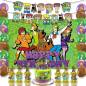 Set 18 Globos Látex Caricatura Scooby-Doo Shaggy Fiesta y Decoración