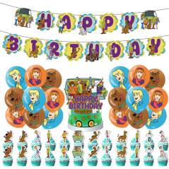 Set 18 Globos Caricatura Scooby Doo Velma Shaggy Fiesta y Decoración